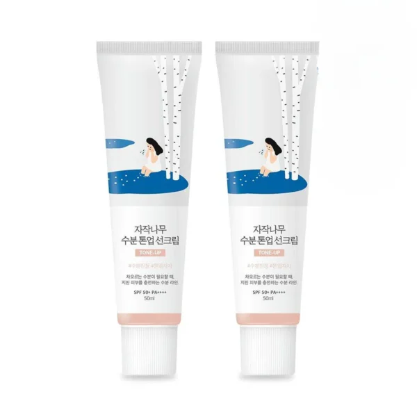 ROUND LAB Birch Juice Moisturizing Tone Up Sun Cream 50mL 1+1 Special Set